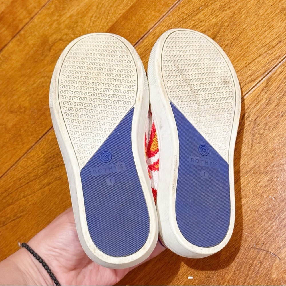 Rothy's Kids Slip On Sneakers Flames Little Kids Size 1 Unisex - Picture 5 of 6